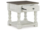 Havalance White/Gray Lift Top Coffee Table and 2 End Tables by Ashley at Eve Furniture