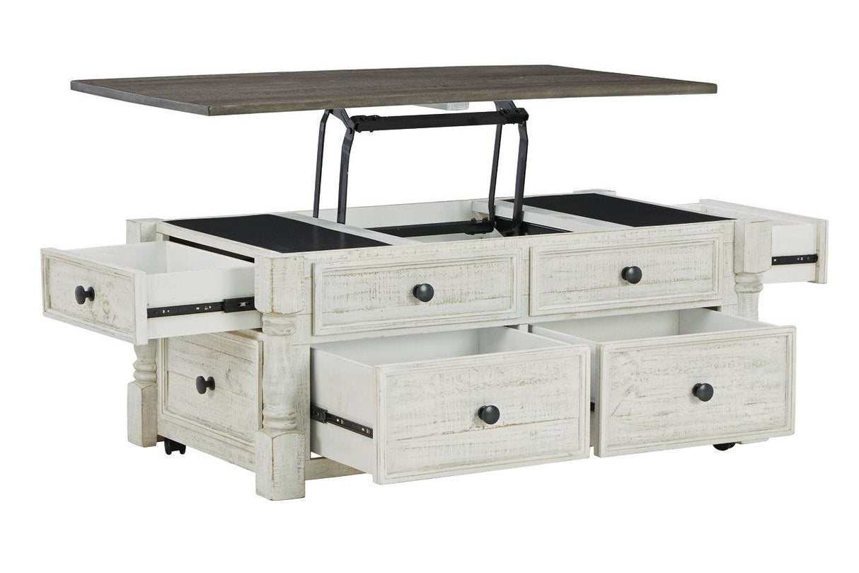 Havalance White/Gray Lift-Top Coffee Table by Ashley at Eve Furniture