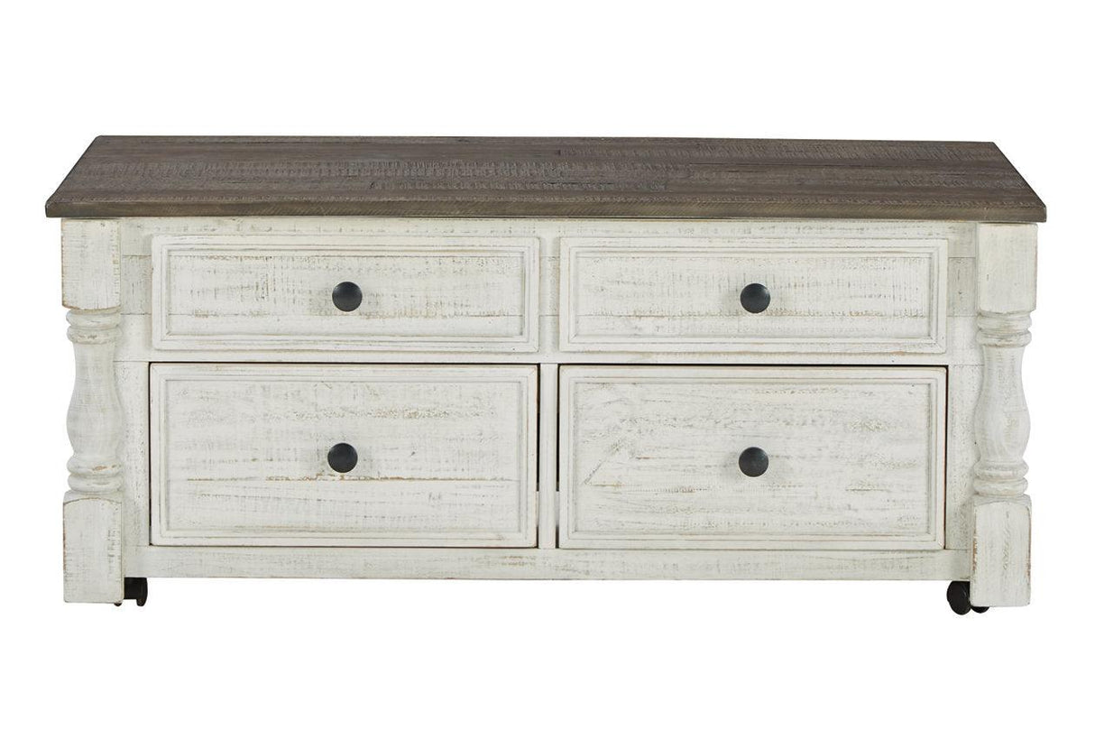 Havalance White/Gray Lift-Top Coffee Table by Ashley at Eve Furniture