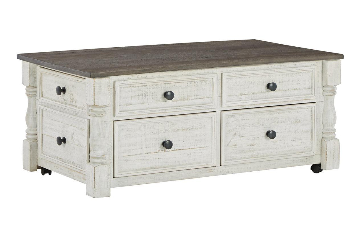 Havalance White/Gray Lift-Top Coffee Table by Ashley at Eve Furniture