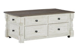Havalance White/Gray Lift-Top Coffee Table by Ashley at Eve Furniture