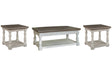 Havalance Gray/White Lift-Top Coffee Table and 2 Ends by Ashley at Eve Furniture