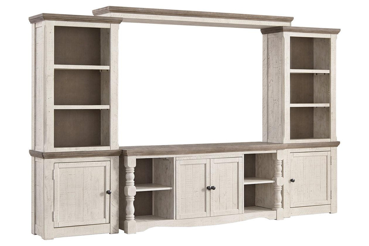 Havalance Two-tone 4-Piece Entertainment Center by Ashley at Eve Furniture
