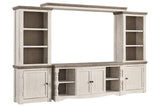 Havalance Two-tone 4-Piece Entertainment Center by Ashley at Eve Furniture