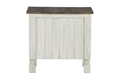 Havalance White/Gray Chairside End Table by Ashley at Eve Furniture