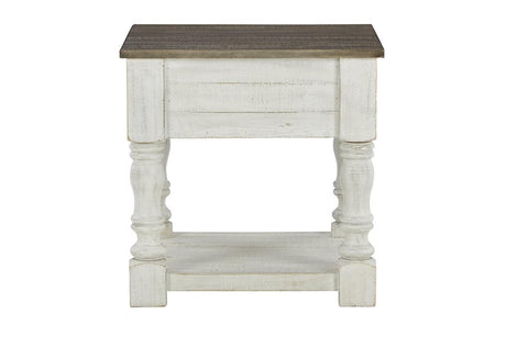Havalance White/Gray End Table by Ashley at Eve Furniture