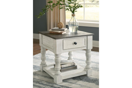 Havalance White/Gray End Table by Ashley at Eve Furniture
