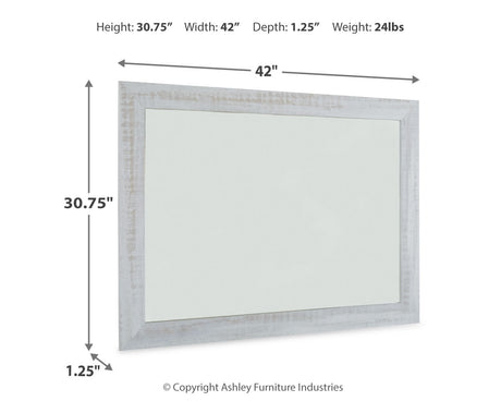 Haven Bay Two-tone Bedroom Mirror (Mirror Only)