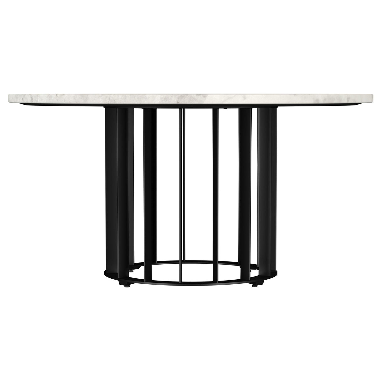 Haven Black 2-Piece Round Marble Coffee and End Table Set by Coaster at Eve Furniture
