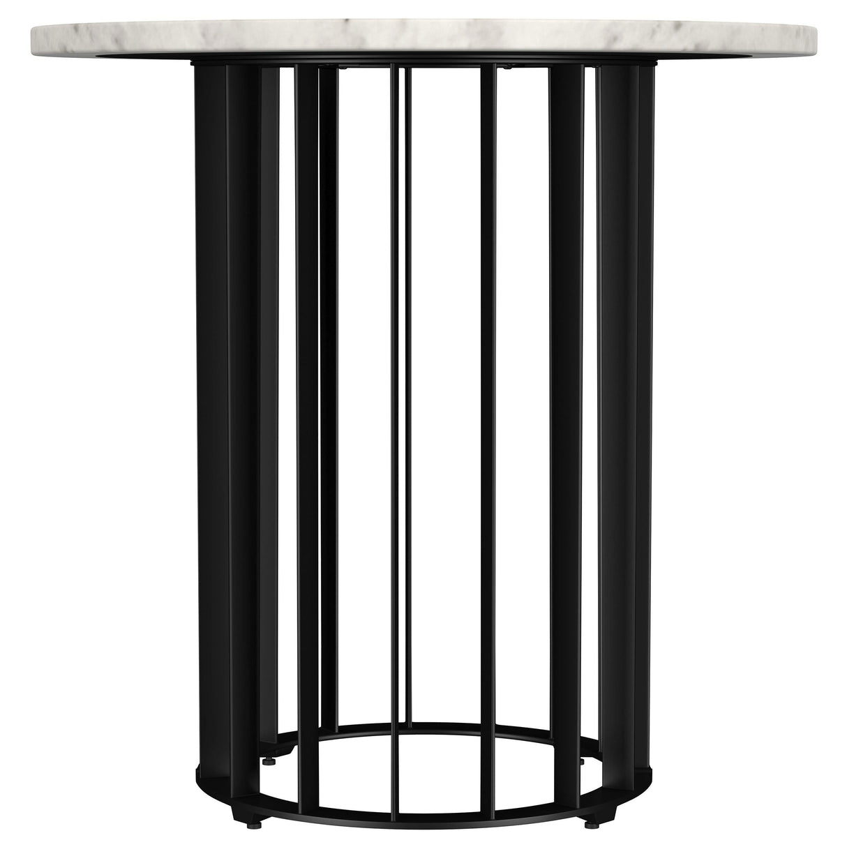 Haven Black 3-Piece Round Marble Coffee and End Table Set by Coaster at Eve Furniture