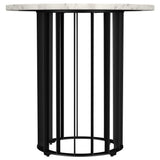 Haven Black 3-Piece Round Marble Coffee and End Table Set by Coaster at Eve Furniture