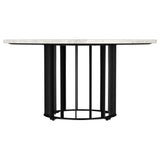 Haven Black 3-Piece Round Marble Coffee and End Table Set by Coaster at Eve Furniture