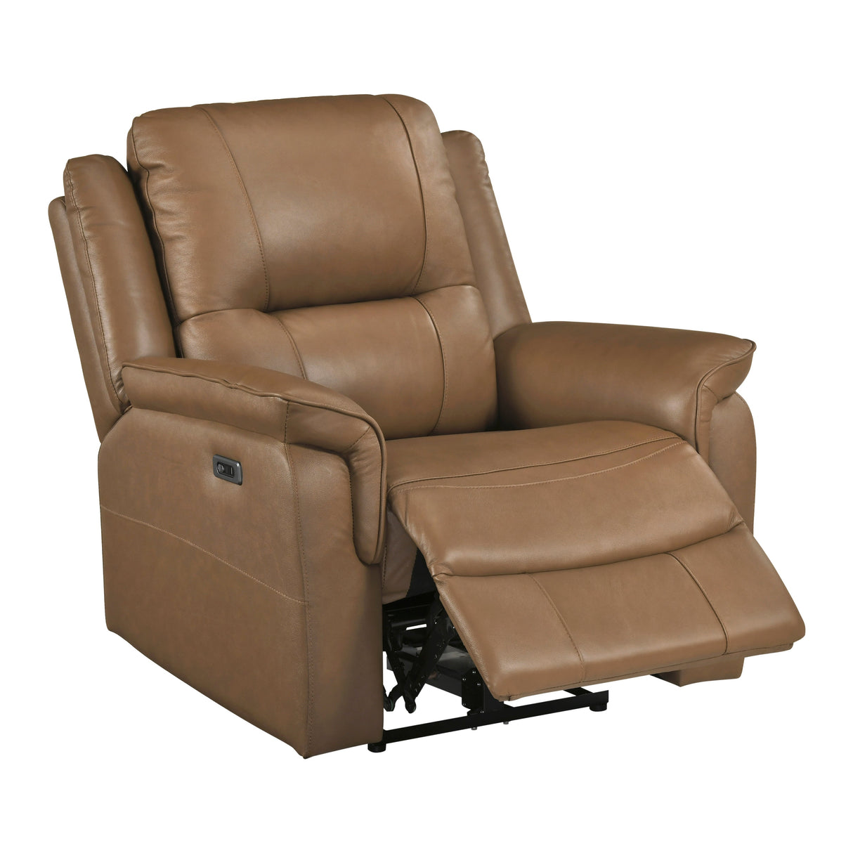 Haven Brown 3-Piece Power Reclining Set (Sofa & Loveseat & Chair) by Homelegance at Eve Furniture