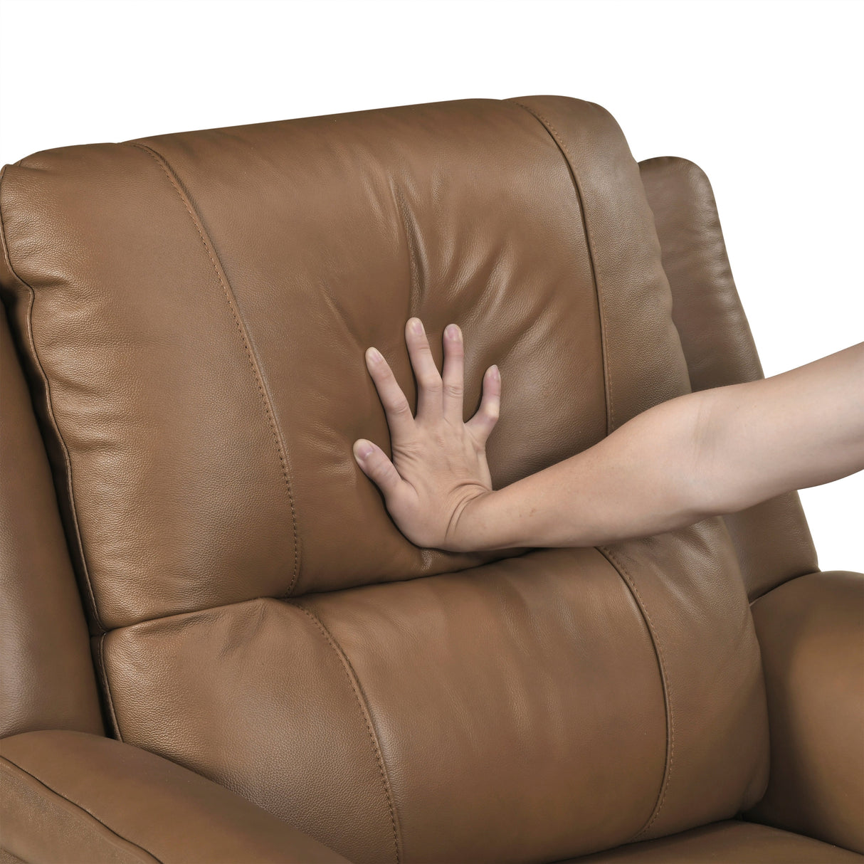 Haven Brown 3-Piece Power Reclining Set (Sofa & Loveseat & Chair) by Homelegance at Eve Furniture