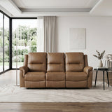 Haven Brown 3-Piece Power Reclining Set (Sofa & Loveseat & Chair) by Homelegance at Eve Furniture