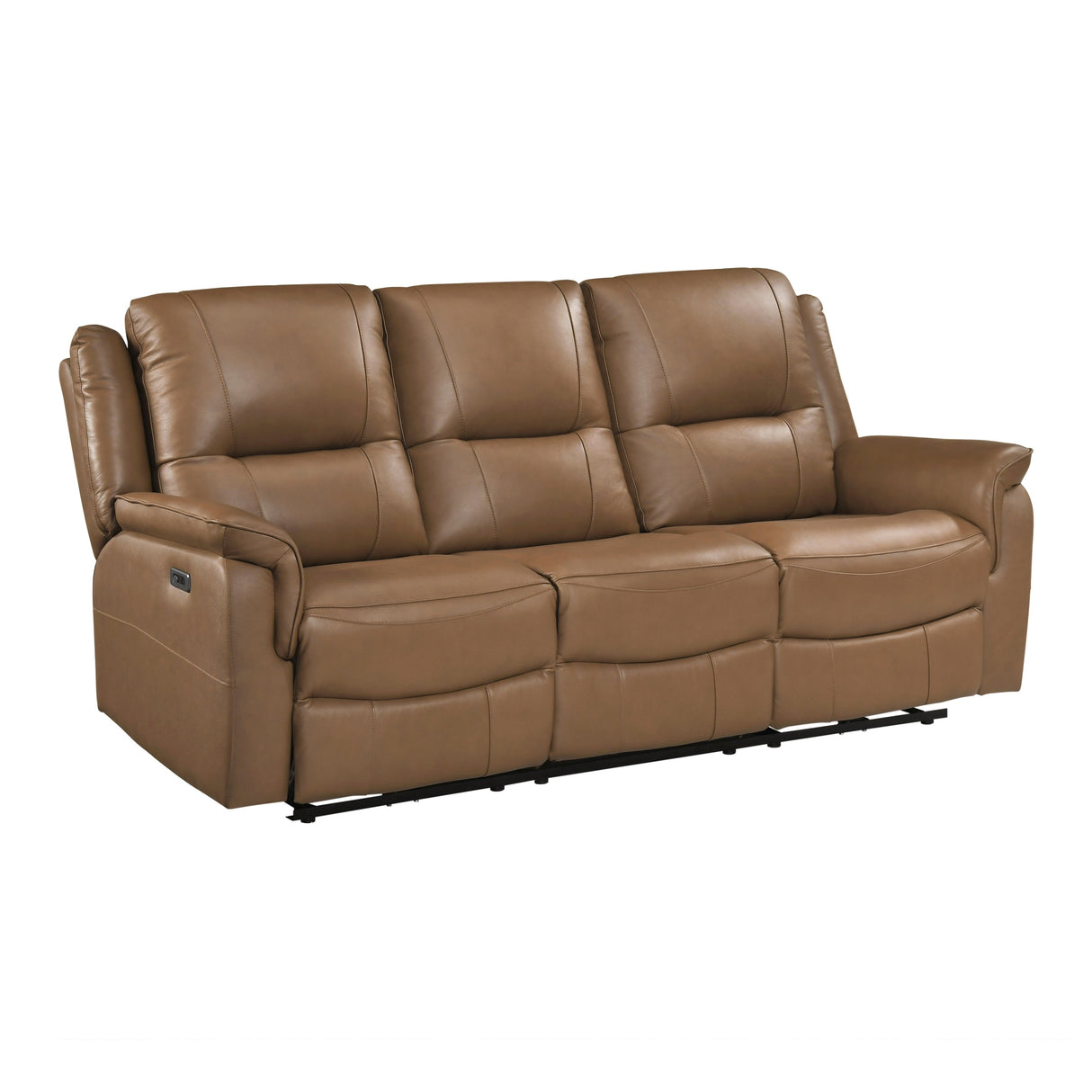 Haven Brown 3-Piece Power Reclining Set (Sofa & Loveseat & Chair) by Homelegance at Eve Furniture
