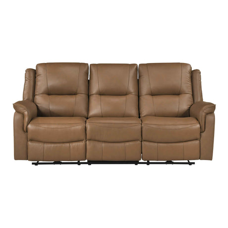 Haven Brown Power Double Reclining Sofa by Homelegance at Eve Furniture