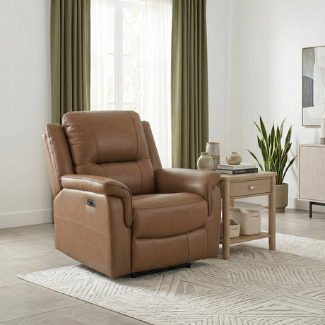 Haven Brown Power Reclining Chair by Homelegance at Eve Furniture