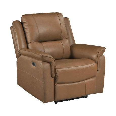 Haven Brown Power Reclining Chair by Homelegance at Eve Furniture