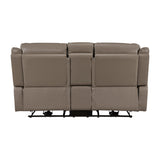 Haven Russet 3-Piece Power Reclining Set (Sofa & Loveseat & Chair) by Homelegance at Eve Furniture