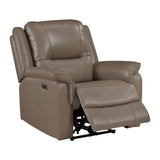 Haven Russet 3-Piece Power Reclining Set (Sofa & Loveseat & Chair) by Homelegance at Eve Furniture