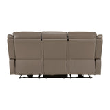 Haven Russet 3-Piece Power Reclining Set (Sofa & Loveseat & Chair) by Homelegance at Eve Furniture