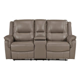 Haven Russet 3-Piece Power Reclining Set (Sofa & Loveseat & Chair) by Homelegance at Eve Furniture
