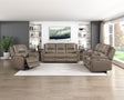Haven Russet 3-Piece Power Reclining Set (Sofa & Loveseat & Chair) by Homelegance at Eve Furniture