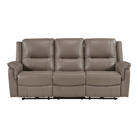 Haven Russet Power Double Reclining Loveseat with Center Console by Homelegance at Eve Furniture