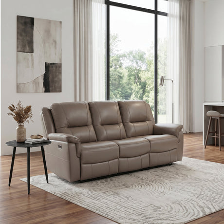 Haven Russet Power Double Reclining Sofa by Homelegance at Eve Furniture