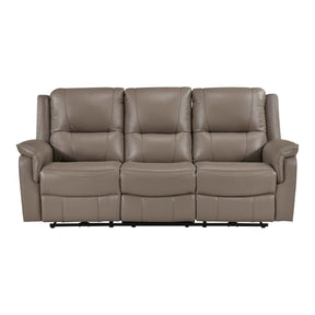 Haven Russet Power Double Reclining Sofa by Homelegance at Eve Furniture