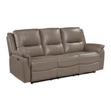 Haven Russet Power Double Reclining Sofa & Loveseat