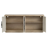 Haven Tan/Cream Four-Door Sideboard by Crestview at Eve Furniture