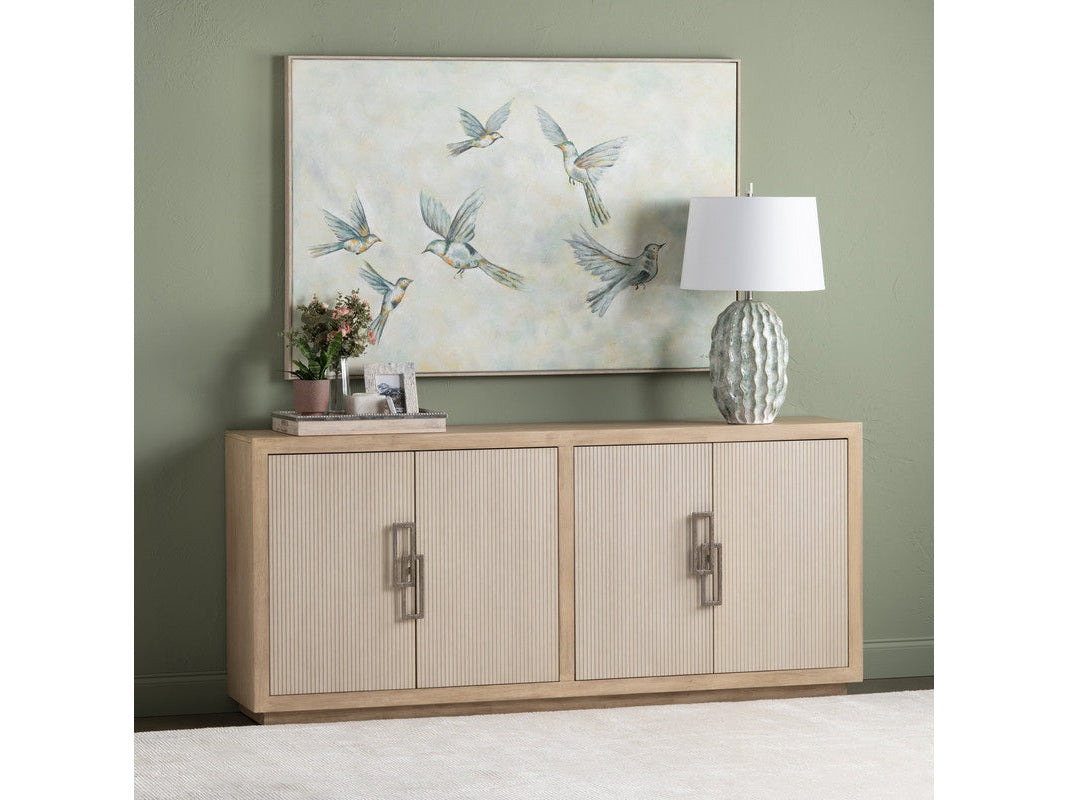 Haven Tan/Cream Four-Door Sideboard by Crestview at Eve Furniture