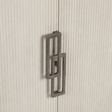 Haven Tan/Cream Two-Door Cabinet by Crestview at Eve Furniture