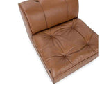Haven Toffee Brown Leather Armless Chair by Classic Home at Eve Furniture
