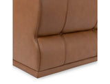 Haven Toffee Brown Leather Armless Chair by Classic Home at Eve Furniture