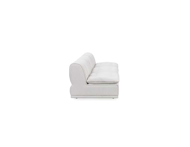 Haven White Leather 3 Piece Modular Sofa by Classic Home at Eve Furniture
