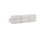 Haven White Leather 3 Piece Modular Sofa by Classic Home at Eve Furniture