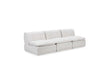 Haven White Leather 3 Piece Modular Sofa by Classic Home at Eve Furniture
