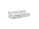 Haven White Leather 3 Piece Modular Sofa by Classic Home at Eve Furniture