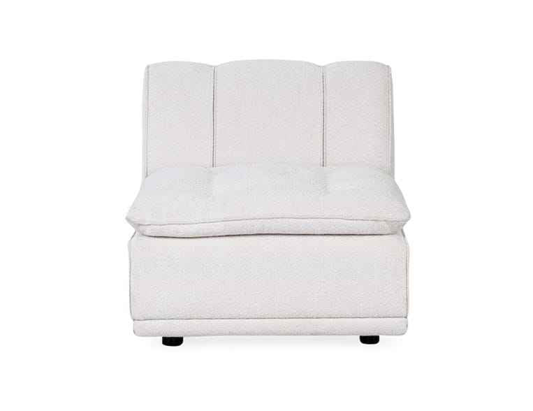 Haven White Upholstered Armless Chair by Classic Home at Eve Furniture