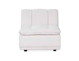 Haven White Upholstered Armless Chair by Classic Home at Eve Furniture