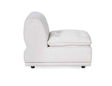 Haven White Upholstered Armless Chair by Classic Home at Eve Furniture
