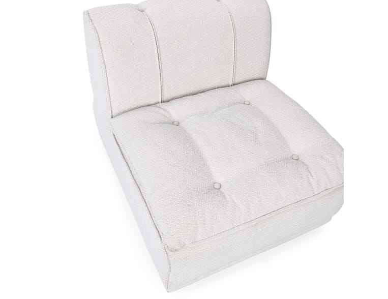 Haven White Upholstered Armless Chair by Classic Home at Eve Furniture