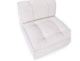 Haven White Upholstered Armless Chair by Classic Home at Eve Furniture
