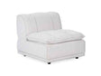 Haven White Upholstered Armless Chair by Classic Home at Eve Furniture