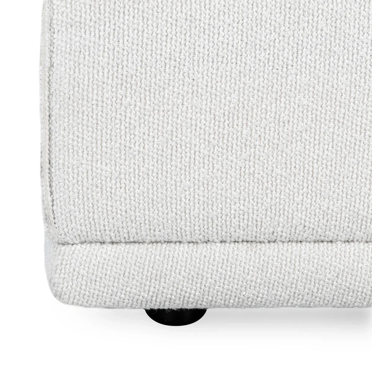 Haven White Upholstered Ottoman by Classic Home at Eve Furniture