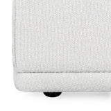 Haven White Upholstered Ottoman by Classic Home at Eve Furniture