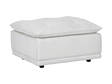 Haven White Upholstered Ottoman by Classic Home at Eve Furniture